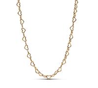 Pandora Gold Linked Hearts Collier Necklace - 45cm