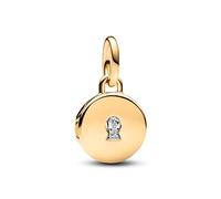 Pandora Gold Openable & Engravable Love Locket Dangle Charm
