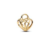 Pandora Gold Openwork Heart Padlock Charm