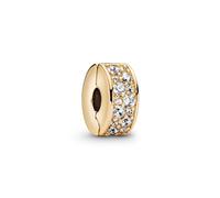 Pandora Gold Pavé Clip Charm