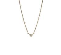 Pandora Gold Plated Triple Stone Heart Collier Necklace