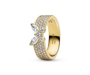Pandora Gold Sparkling Butterfly Bold Ring - 50 Pandora Ring