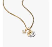 Pandora Gold Talisman Sun and Moon Necklace Charm Set - Gold