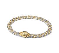 Pandora Gold Two-tone Pavé Cuban Chain Bracelet - 20cm