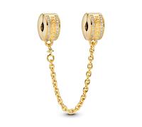 Pandora Gold White Pavé Safety Chain