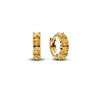 Pandora Gold Yellow Crystal Hoop Earrings