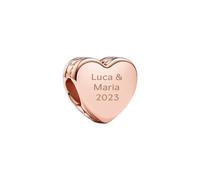 Pandora , womens Sterling Silver No Gemstone Bead Charm, Silver, One size -