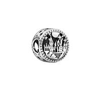 PANDORA Harry Potter Hogwarts School of Witchcraft and Wizardry Sterling Silver Charm 9 x 11.4 x 11.4mm (D/H/W), one size, Precious metal, Not applicable