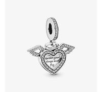 PANDORA Heart & Angel Wings Dangle Charm 798485C01
