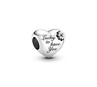 Pandora Heart & Clover Charm 799364C00