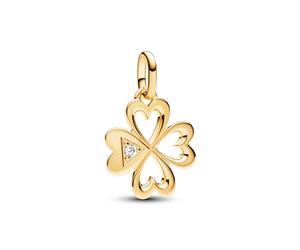 Pandora Heart Four-leaf Clover medallion Charm