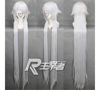 Pandora Hearts Alice Silver White Long Straight Braid Styled Fluffy Synthetic Hair Cosplay Costume Wigs
