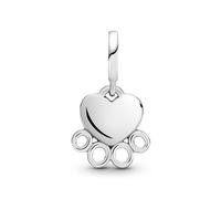 Pandora Hearts & Paw Print Dangle Charm