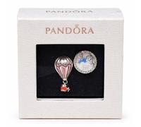 Pandora Hot Air Balloon Charms x2 798061CZ Sterling Silver Enamel Boxed