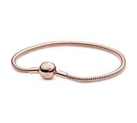 Pandora Icons 14k Rose gold-plated snake chain bracelet, 21
