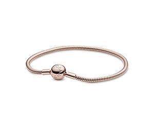 Pandora Icons 14k rose gold-plated snake chain bracelet