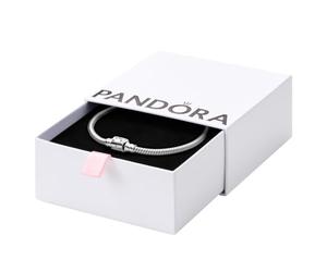 Pandora Icons Barrel Clasp Snake Chain Sterling silver bracelet