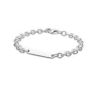 Pandora Icons Sterling silver link bracelet with engravable bar, 20