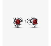 PANDORA January Birthstone Eternity Circle Stud Earrings 292334C06
