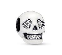 Pandora Jewelry Bead Charm Silver Glowing Skull 792811C01