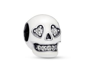 Pandora Jewelry Bead Charm Silver Glowing Skull 792811C01