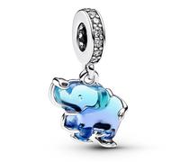 Pandora Jewelry Charm Pendant Blue Murano Glass Elephant 793339C01