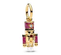 Pandora Jewelry Charm Pendant Movable Nutcracker Gold 763583C01