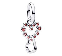 Pandora Jewelry Charm Pendant Silver Linked Hearts 794435C01