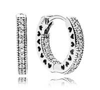 Pandora Jewelry Earrings Infinite Hearts 296317CZ