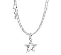 Pandora Jewelry Gift Set With 2-Row Necklace Sparkling Star Silver 686