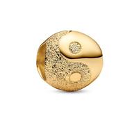 Pandora Jewelry Gold Colored Bead Charm Yin And Yang Mini 764045C00