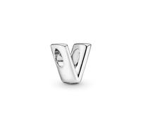 PANDORA Jewelry Letter V Sterling Silver Charm
