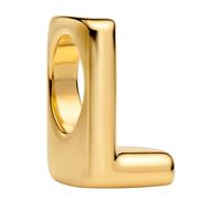 Pandora Jewelry Mini-Charm Letter L Gold Colored 763958C00