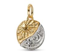 Pandora Jewelry Pendant Medallion Two-Tone Sun And Moon 763977C01
