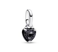 Pandora Jewelry Pendant Silver Black Chakra Heart 793042C01