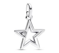 Pandora Jewelry Pendant Silver Sparkling Star 793032C01
