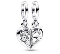 Pandora Jewelry Pendant Split Heart Mother & Daughter 792643C01