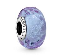 Pandora Jewelry Silver Bead Charm Wavy Lavender Murano Glass 798875C00