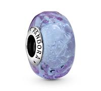 Pandora Jewelry Silver Bead Charm Wavy Lavender Murano Glass 798875C00