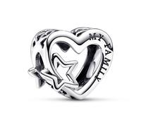 Pandora Jewelry Silver Charm Family Heart & Star 792829C00