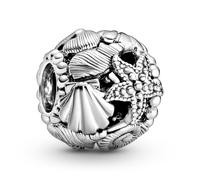 Pandora Jewelry Silver Charm Open Starfish, Shells And Hearts 798950C00