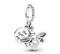 Pandora Jewelry Silver Charm Pendant Glow Firefly 799352C01