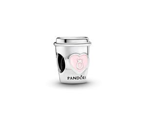 Pandora Jewelry Take a Break Coffee Cup Charm - Fun Original Charm Charm Bracelets - Perfect Charm for Mom Sister Daughter & More - Sterling Silver