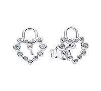 Pandora Earrings Sparkling Heart Padlock Stud Earrings 294419C01