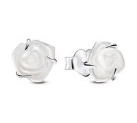 Pandora Jewelry Women's Earrings White Blooming Rose Silver 293209C01