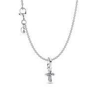 Pandora Jewelry Women's Necklace Sparkling cross Silver 68324