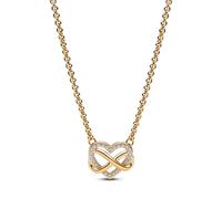 Pandora Jewelry Women's Necklace Sparkling Infinity Heart Gold 362666C01
