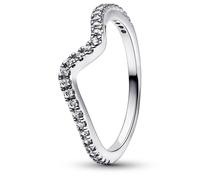 Pandora Jewelry Women's Ring Sparkling Wave Silver 192539C01