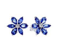 Pandora Jewelry Women's Stud Earrings Sparkling Herbarium Silver 292407C01