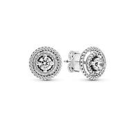 Pandora Timeless 14k Rose gold-plated Sparkling Triple Band ring with clear cubic zirconia, 52